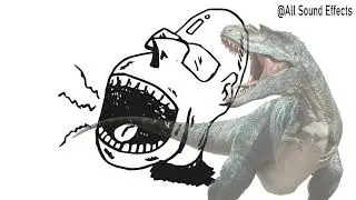Man x Dinosaur Scream Sound Effect