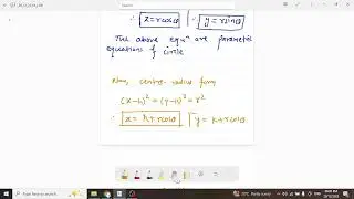 Parametric Equations of Circle I Equations of Tangents I Circle I Class XI
