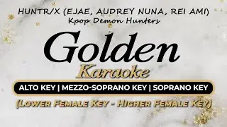 Золотой набор ключей для караоке с женским вокалом - HUNTR/X (EJAE, AUDREY NUNA, REI AMI) | K-pop...