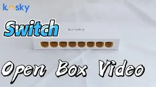 Kosky&rsquo;s KS-ES008GC  8-Port gigabit Ethernet high-performance plug-and-play switch Open Box Video