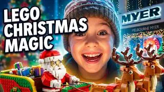 MYER Melbourne City CHRISTMAS SHOP TOUR AUSTRALIA|| The LEGO Christmas story Window display