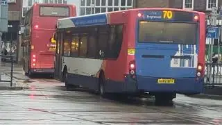 Here is the Stagecoach bus 27828 on the number 70 in Guildford with the 76 livery 