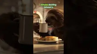 Stanley the Sloth Goes To Work #shorts