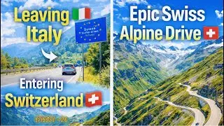 Goodbye Italy 🇮🇹 | Crossing into Switzerland for the Alpine Passes | Ep - 26 #travel #travelvlog