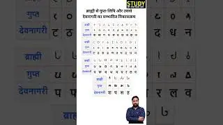 Development of Gupta script from Brahmi and from that to Devanagari #studybypathaksir #hindi #trending
