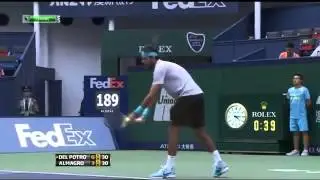 ATP Shanghai Rolex Masters 2013 ~  Quarterfinal   Highlights   Juan Martin Del Potro Vs Nicolas Alma