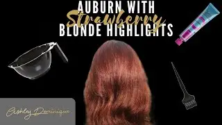 How To Do Auburn Hair Color with Strawberry Blonde Highlights