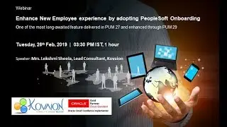 Enhance New Employee experience by adopting PeopleSoft Onboarding
