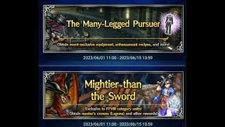 [FFBE]Mightier Than The Sword (Laguna Silver Crowns)And The Many-Legged (Squall Cloth) [All Mission]