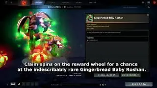 Dota 2 INDESCRIBABLY RARE IMMORTAL GINGERBREAD BABY ROSAN
