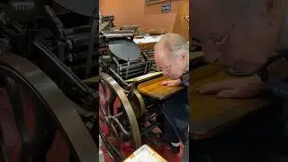 Letterpress printing the inside text for the  Sacramento History Museum&rsquo;s 2023 holiday card