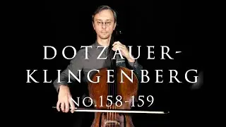 Dotzauer-Klingenberg Metodo para Violoncelo No.158-159 | Upper First Position, Extentions
