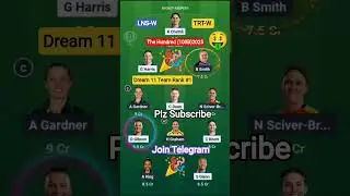 LNS-W 🆚 TRT-W Dream 11 Team The Hundred Women 2025#thehundred #dream11 #dream11winner #shorts