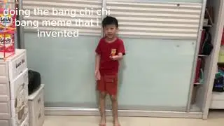 doing the bang chi chi bang meme that i invented at my school