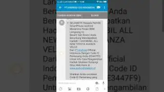 Hati - Hati Penipuan Hadiah Mobil PT Android CEO Indonesia Lewat BC BBM