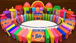 LIVE: Slime Mixing Rainbow Glossy Slime &ndash; Makeup, Clay, Beads & Charms #215