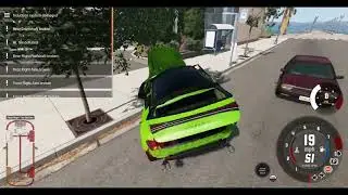 BeamNG, The Green Car Crash - BeamNG Drive