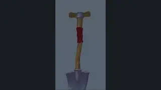 Painting 3D Shovel in 60sec. #3d  #art #digitalart