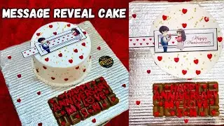 Viral Message Reveal Cake COMPLETE TUTORIAL😱 | The Rozted Beans❤️