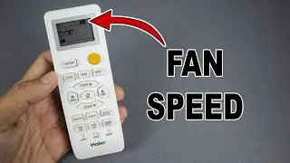 How to Adjust Fan Speen on Haier AC Remote Control