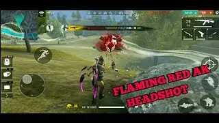 || FLAMING🔥RED AK HEADSHOT MONTAGE FREE FIRE🔥|| BY Gaming With Ak