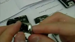 BlackBerry Tour 9630 BEZEL BUTTONS SENSOR instructions disassembly assembly tutorial installation