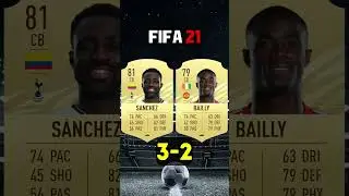 Davinson Sanchez VS Eric Bailly Fifa Comparison | #fifa #football #shorts #galatasaray #beşiktaş