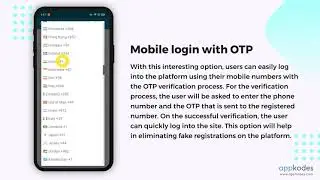 Joybid addon   Mobile login with OTP