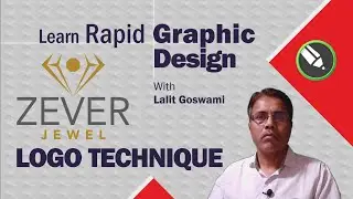 DIAMOND LOGO TECHNIQUE | CorelDraw 2018 Tutorial in Gujarati By Lalit Goswami | LRGWall