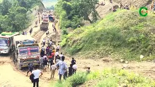Best Extreme Bus Recovery | Bus Off Road Travel| Bus Stuck In Muddy Road in Gorkha Nepal l