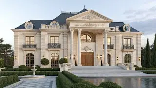 Classic Royal Mansion Design | Luxury Beige & Cream Home Tour