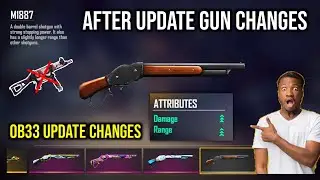 M1887 Changes After OB33 Update Free Fire | All Gun changes After Update Free Fire - RGZ