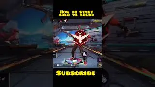 How to start solo vs squad in free fire 🤔