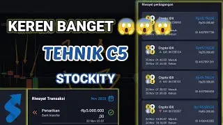 PERTAMA KALI TRADING DI STOCKITY LANGSUNG PROFIT🔥‼️TEHNIK BSG C5