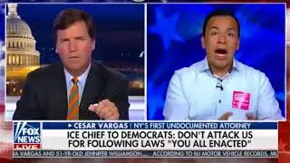 Tucker Carlson vs Cesar Vargas: Democrats Attack Ice For Immigration law