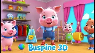 Piggy Opens a Cloth Shop | Funny and Fun Kids Nursery Rhyme Animation