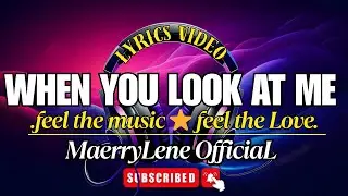 When You Look At Me 🎧 Classic 70s Romantic Love Ballad Song | Lyrics Video