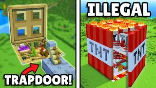 3 SECRET Starter Houses That Will Blow Your Mind! [MINECRAFT]