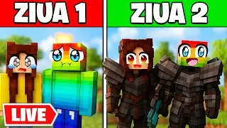 🔴Supravietuiesc pe aceeasi lume de Minecraft cu Adina!