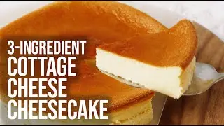 3-Ingredient Cottage Cheese Cheesecake | High Protein Recipe