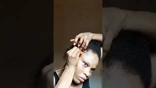 All back hairstyle with kinky