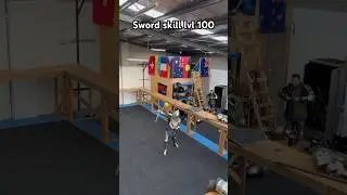 Codi Crenshaw show us his sword skill! #buhurt #sword #skills #armoured #knight