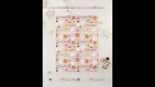 Personalized Halloween Baby Blanket &ndash; Ghost Parade Your Little Boo&rsquo;s