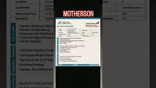 #motherson #automotive #hiring #technician #trainee #bangalore #diplomajobs #diploma #job #latest 🔥⭐
