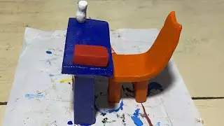 Clay Art: Miniature Table and Chair Set | DIY Clay Furniture