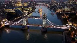 Peacful Music - 4k Aerial Views of London with Original Music