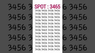 Test your eye speed by locating 3465 in 5 seconds #trending #fyp #fypシ゚viral  #fypシ゚  #iq #shorts