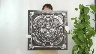 PL31 Traditional silver ceiling tiles