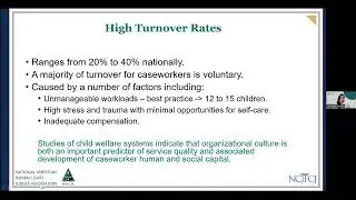 Court Approaches to Social Worker Turnover