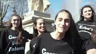 Giochi d'acqua alla Fontana dei Dodici Mesi di Torino con i Germana Erba's Talents